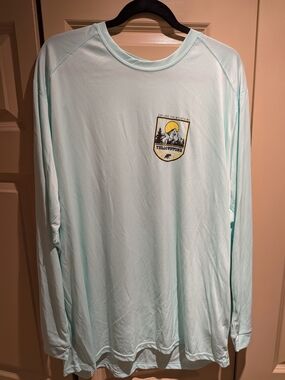 Men's Lightweight Yellowstone Long-Sleeve Shirt - Mint - 2X UPF/Swim Shirt